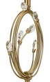 Lampa de masa Versailles, Mauro Ferretti, 1 x E27, 40W, 36x60 cm, fier/sticla, alb/auriu