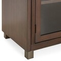 Comoda TV, Starmore, L.178 l.46 H.89, metal/lemn/sticla, maro
