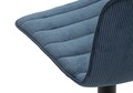 Set 2 scaune de bar Lift High Navy, Mauro Ferretti, 43x49.5x85.5 cm, inaltime ajustabila, fier/poliester, negru/albastru