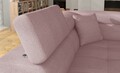 Coltar extensibil stanga 4 locuri, ELTAP, Anton, 272x203x85 cm, lemn/poliester, roz/negru