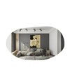 Oglinda decorativa, Siam, Vanomi, 52x89x2.2 cm, MDF , Negru