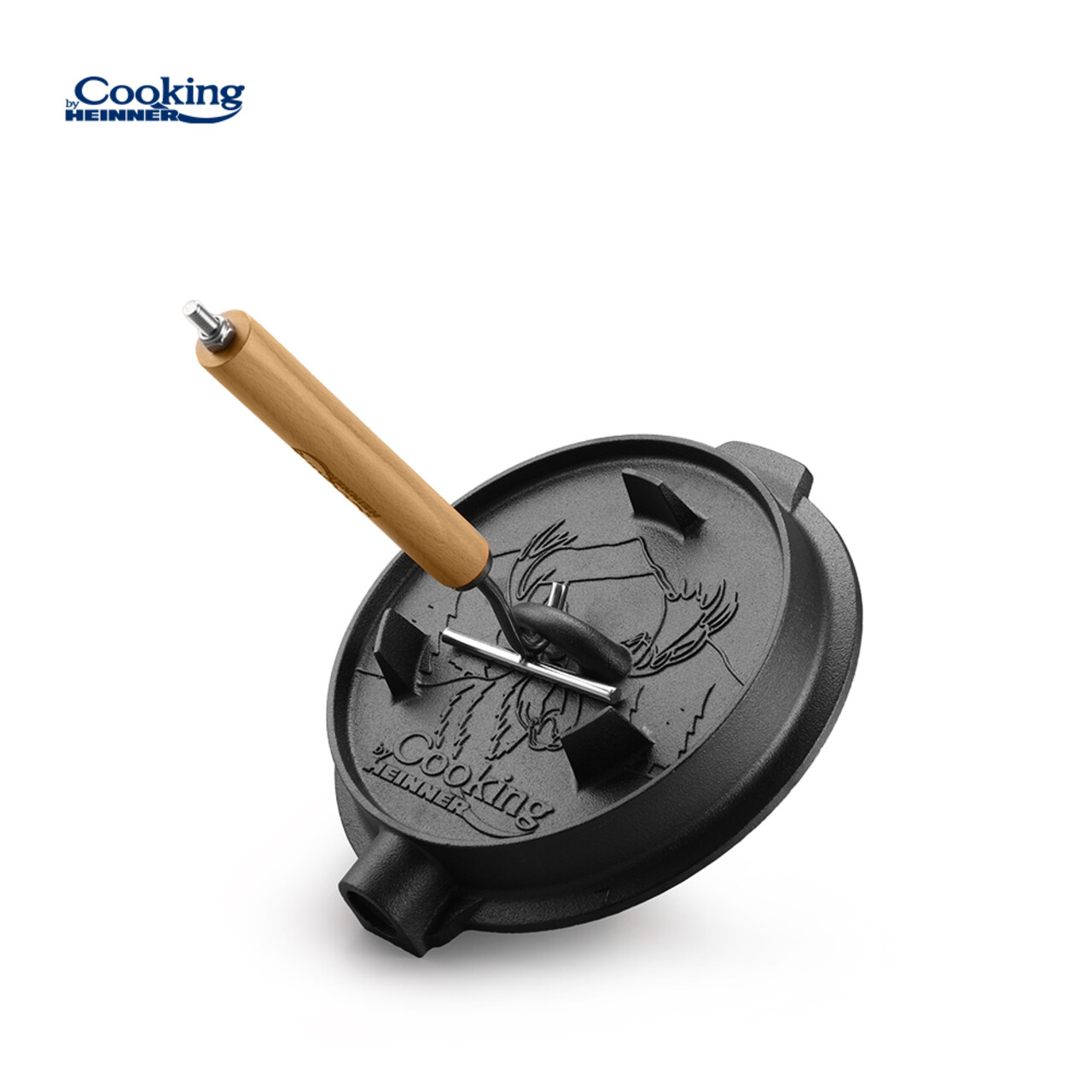 Ceaun cu capac Nature, Cooking by Heinner, 29.5x16 cm, 7 L, fonta, negru - imagine 7