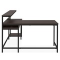 Birou cu retur, Camiburg, L.140 l.140 H.65/76/93, mdf/pal, wenge