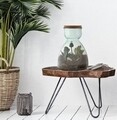 Set ghiveci si 2 accesorii pentru gradinarit Garden, Mauro Ferretti, Ø27x34 cm, sticla reciclata
