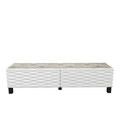 Comoda TV, Retricy, Lerze, 149.2x35x38 cm, PAL, Alb