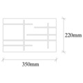 Aplica de perete, 622 - A, Opviq, 35 x 10 x 22 cm, 1 x E27, 40W, negru