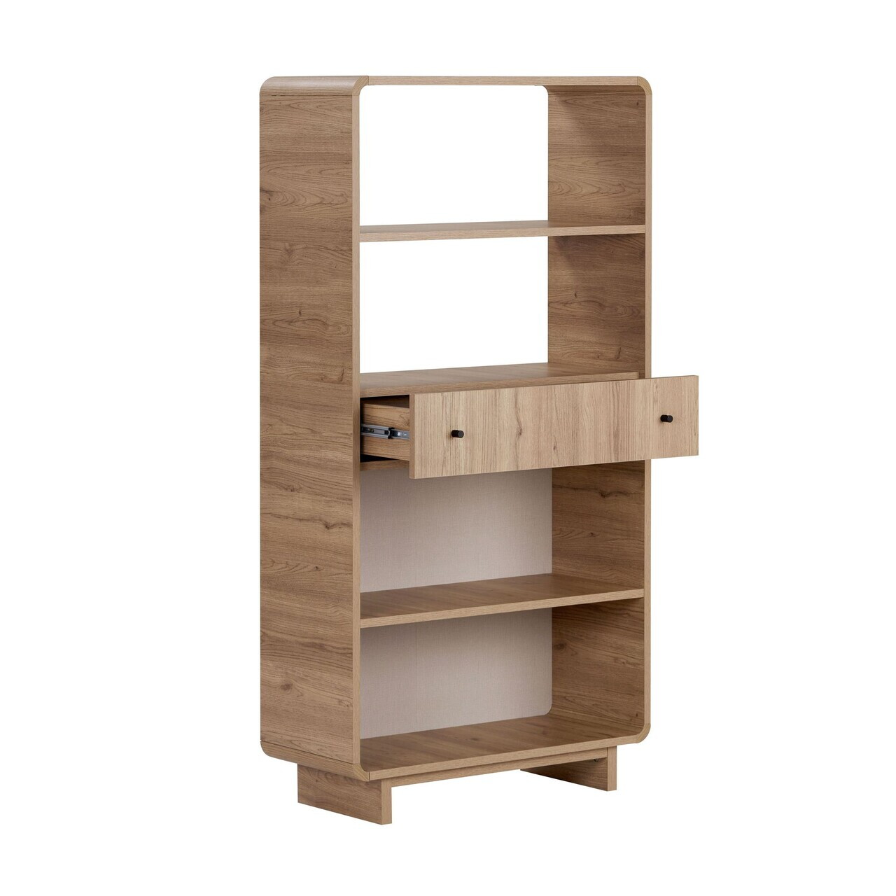 Corp biblioteca, Hanah Home, Senza, 78x153x34 cm, PAL, Stejar — imaginea 5