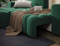 Coltar extensibil stanga 4 locuri ELTAP, Bon-07, Bonett, 250x175x92 cm, lemn/poliester, verde inchis