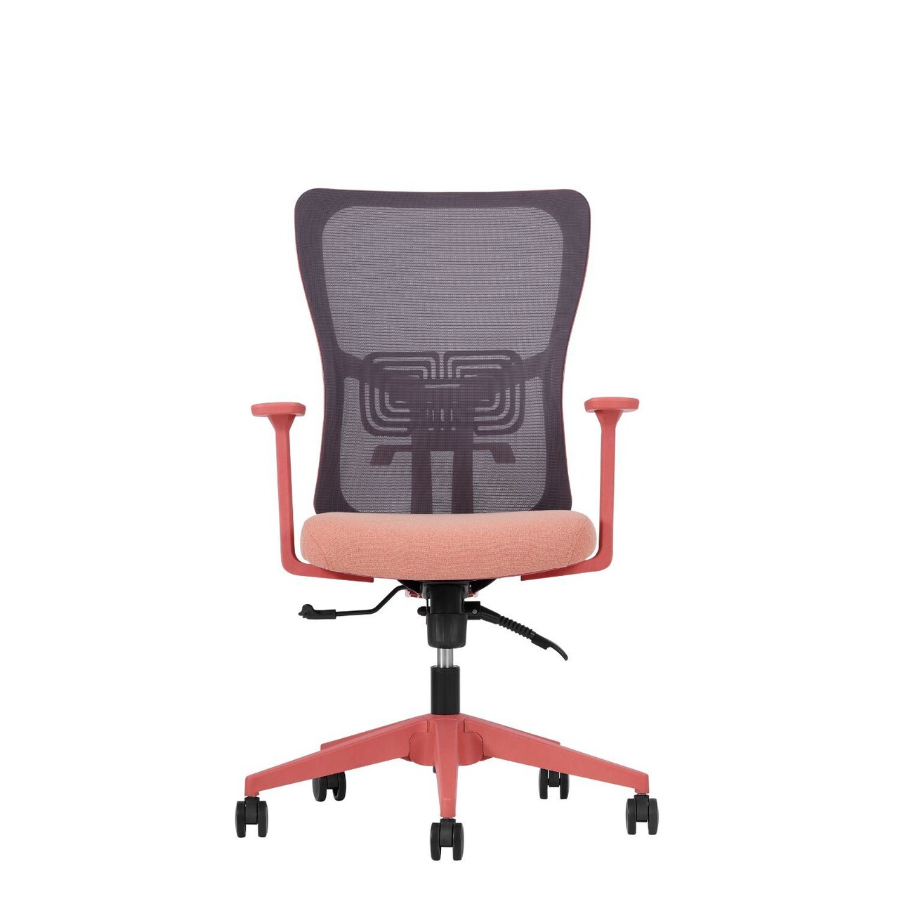 Set scaune de birou (2 piese), Hanah Home, Lumbar 108, Plastic, Roz somon - view 3