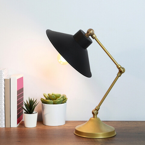 Lampa de masa, Insignio, 780SGN2632, Metal, Negru