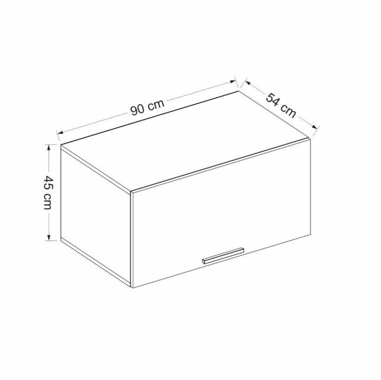 Dulap de perete, Minerva, Y4081, Maro - 1 | YEO