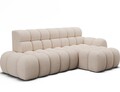 Coltar extensibil stanga 3 locuri ELTAP, Ceedro, 283x165x98 cm, lemn/poliester, bej