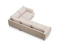Coltar dreapta 4 locuri, Naomi, Micadoni Home, 280x195x75 cm, tesatura structurata, bej