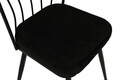 Set scaune 4 piese, Nmobb , Yıldız 181, Metal, Negru