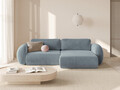 Coltar extensibil reversibil 4 locuri, Tonale, Cosmopolitan Design, 262x149x88 cm, catifea, albastru gri