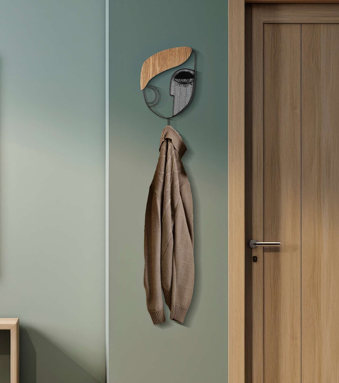 Cuier de perete Picassy, Mauro Ferretti, 16x33 cm, MDF/fier, multicolor