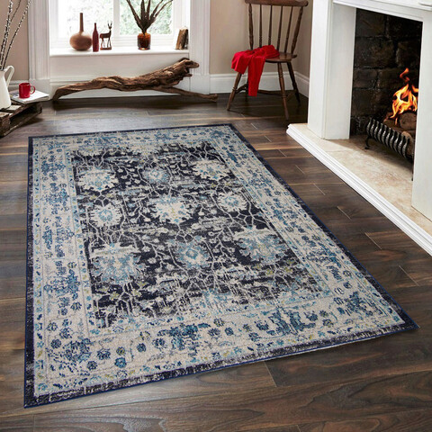 Covor, Vintage 7652 , 100x300 cm, Polipropilena, Roz