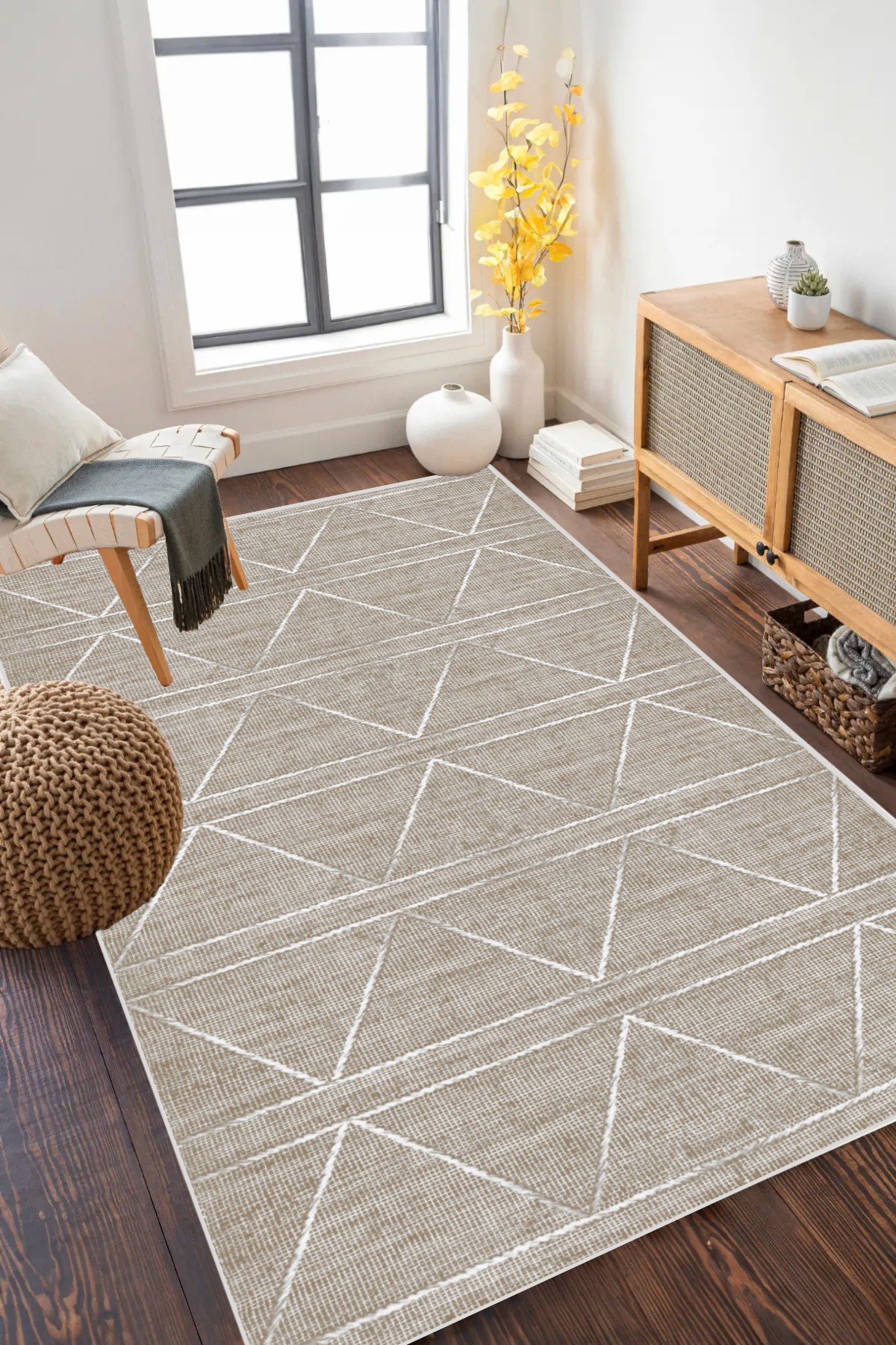 Covor, CLR-7191-30014, 60x300 cm, Poliester, Maro