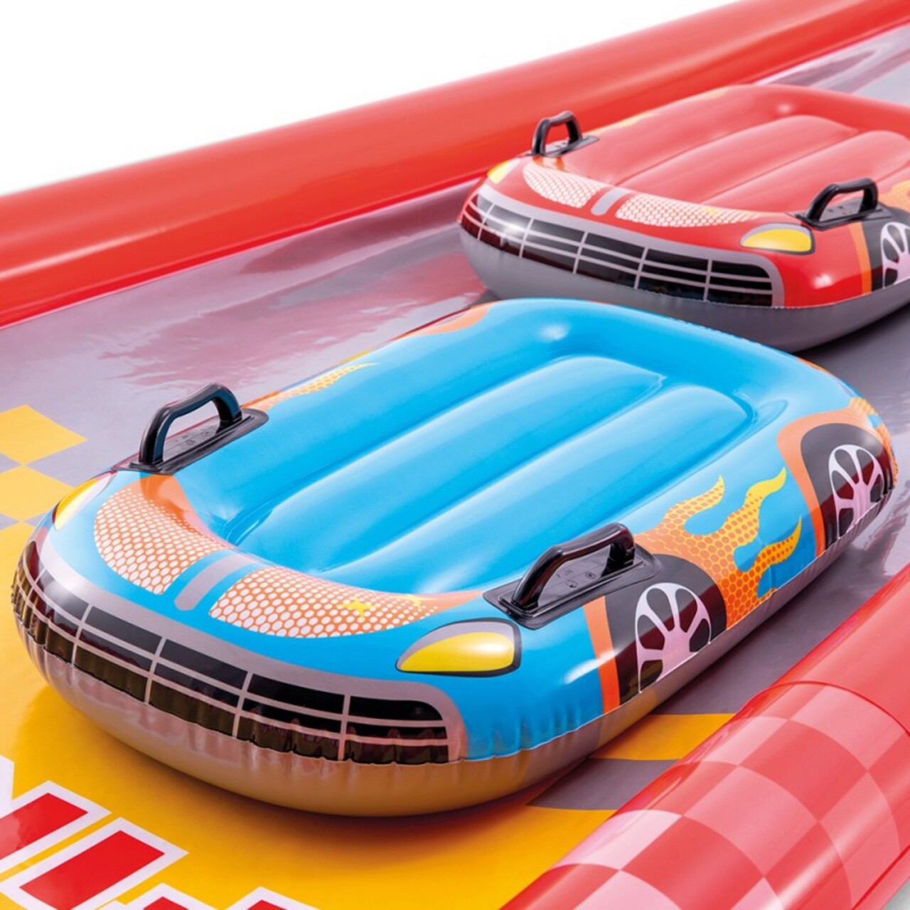 Pista Gonflabila Mini Racing Fun, Intex, 561x119x76 Cm, Polivinil, Multicolor