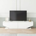Comoda TV, Minima, Ares, 160x37x32.7 cm, Alb