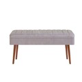 Banca, Vella, Vina 0701, 90x39x40 cm, PAL, Nuc / Gri