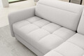 Coltar extensibil dreapta 3 locuri ELTAP, RT-01ROY, Barea, 208x160x100 cm, lemn/poliester, alb