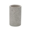 Suport periute si pasta de dinti Stone, Versa, Ø7x12.5 cm, polirasina, gri