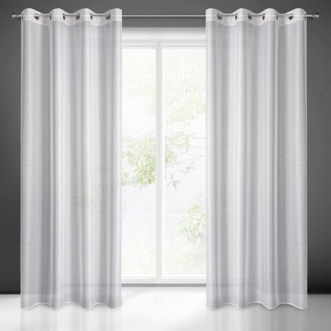 Perdea eurofirany, arlona, 140x250 cm, poliester, gri