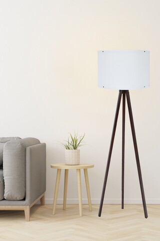 Lampadar, 128, fullhouse, 38 x 145 cm, 1 x e27, 60w, alb/maro