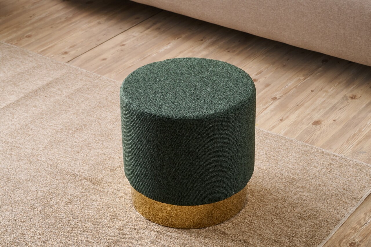 Taburet, Atelier del Sofa, 825BLC5121, Lemn, Verde - view 2