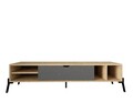 Set mobilier living, Puqa Design, Ponuse, PAL, Stejar safir / Antracit