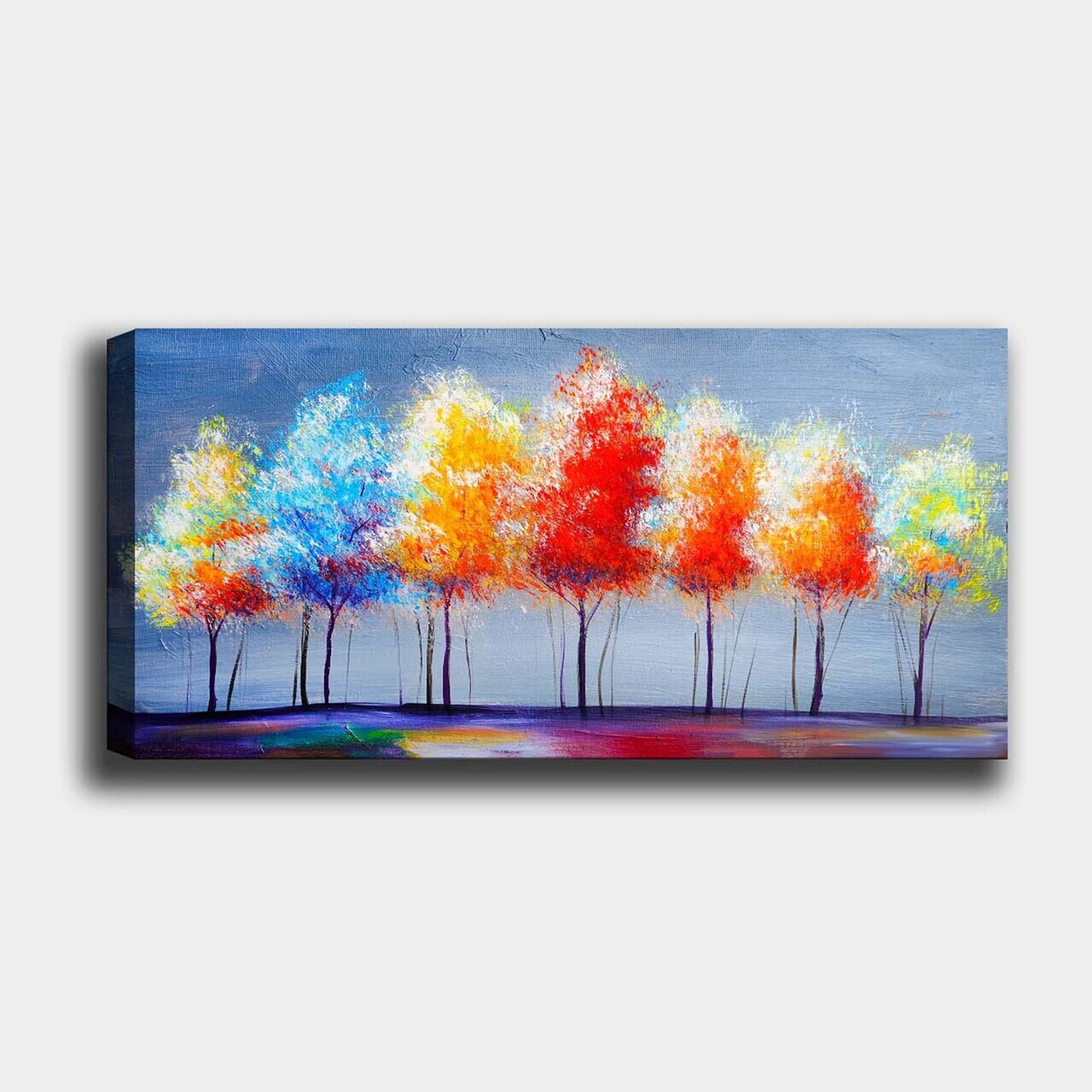 Tablou decorativ, YTY1445504924_50120, Canvas, Rama din lemn (grosime 3 cm), Multicolor — imaginea 2