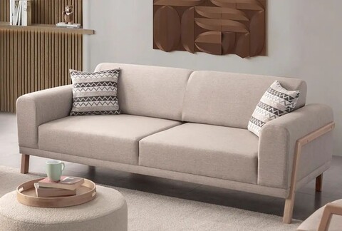 Canapea 3 locuri, Atelier del Sofa, 752EST1118, Frame: 70% HORNBEAM/30% MELAMINE COATED CHIPBOARD, Crem