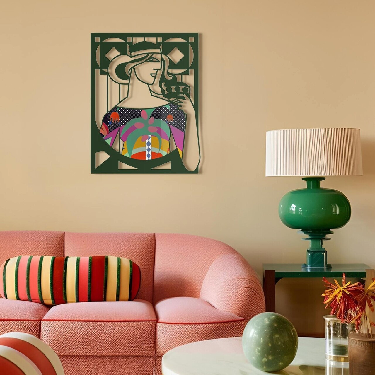 Decoratiune de perete, Mystic Grace, Dimensiune: 44 x 56 cm (1 bucată), Multicolor — imaginea 2