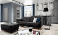 Canapea extensibila 3 locuri ELTAP, SO-BEL-05LO, Bellis, 220x90x83 cm, lemn/poliester, gri inchis