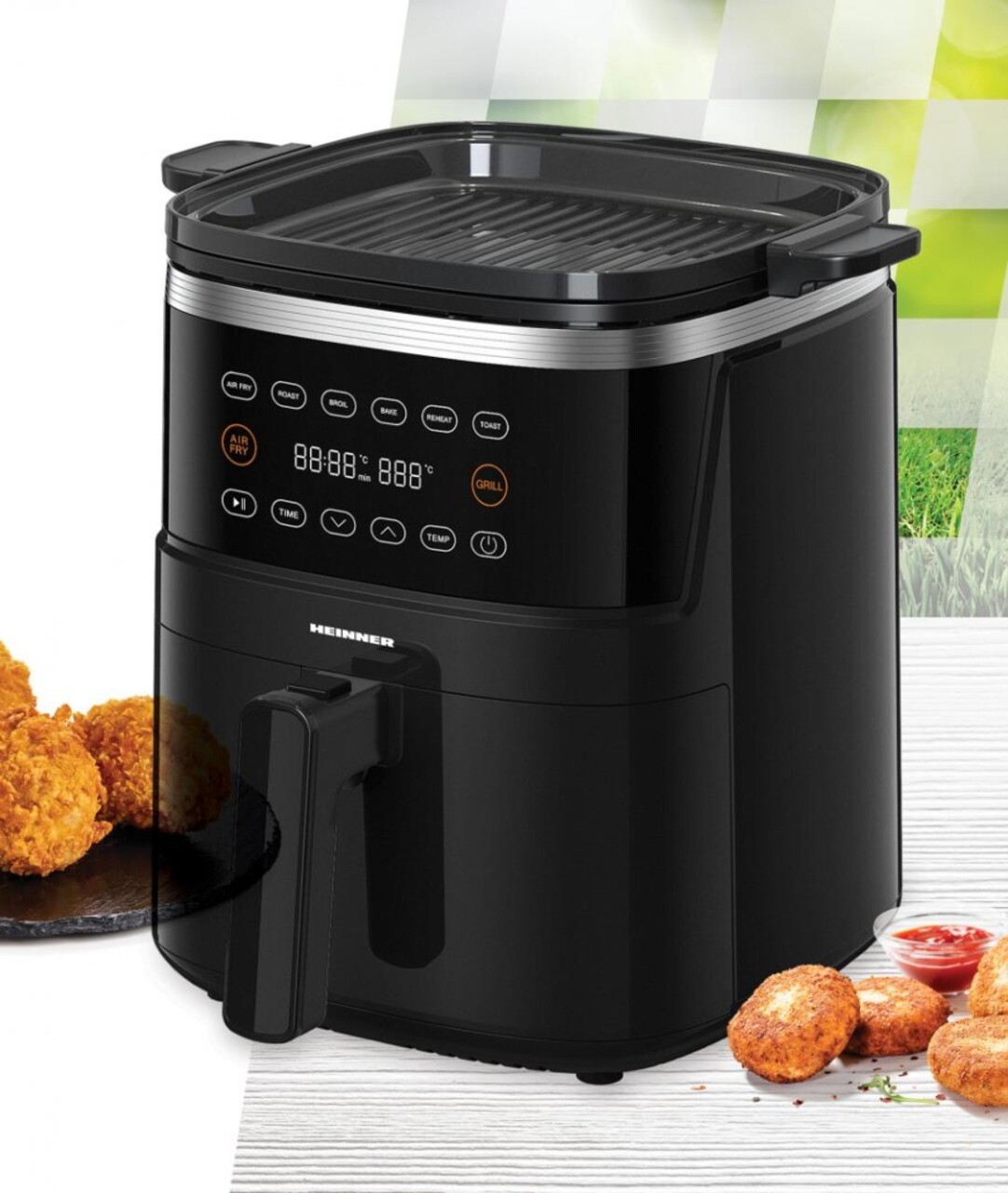 Friteuza Heinner, 2600W, 5L, negru