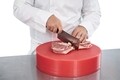 Satar profesional, Cooking by Heinner, 28 cm, inox, rosu