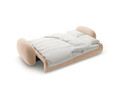 Canapea extensibila 3 locuri, Tonale, Cosmopolitan Design, 262x105x88 cm, catifea, bej migdala