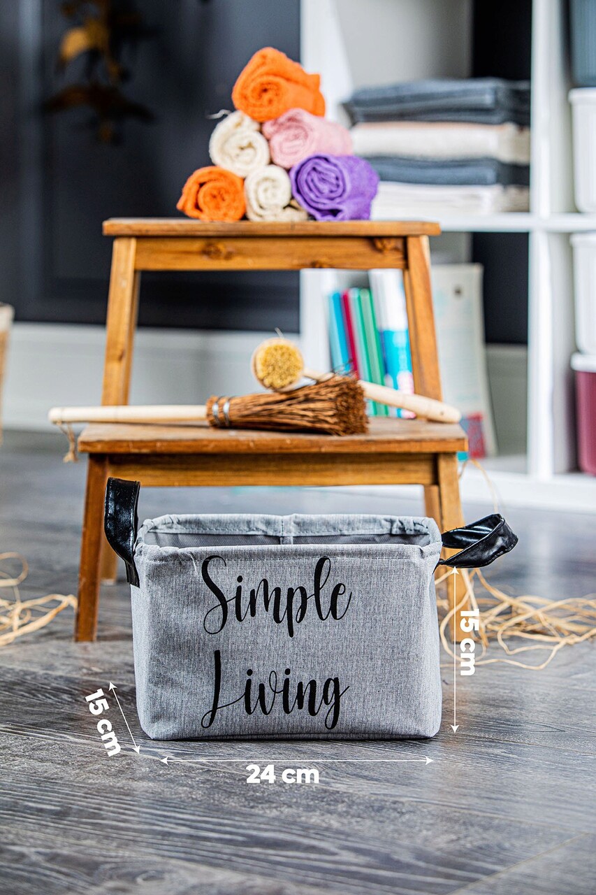 Cos depozitare, RPH.BSK.789, Fetru, Gri - 2 | YEO