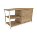 Comoda TV, Retricy, Muskegon, 89.6x35.3x50.8 cm, PAL, Stejar alb