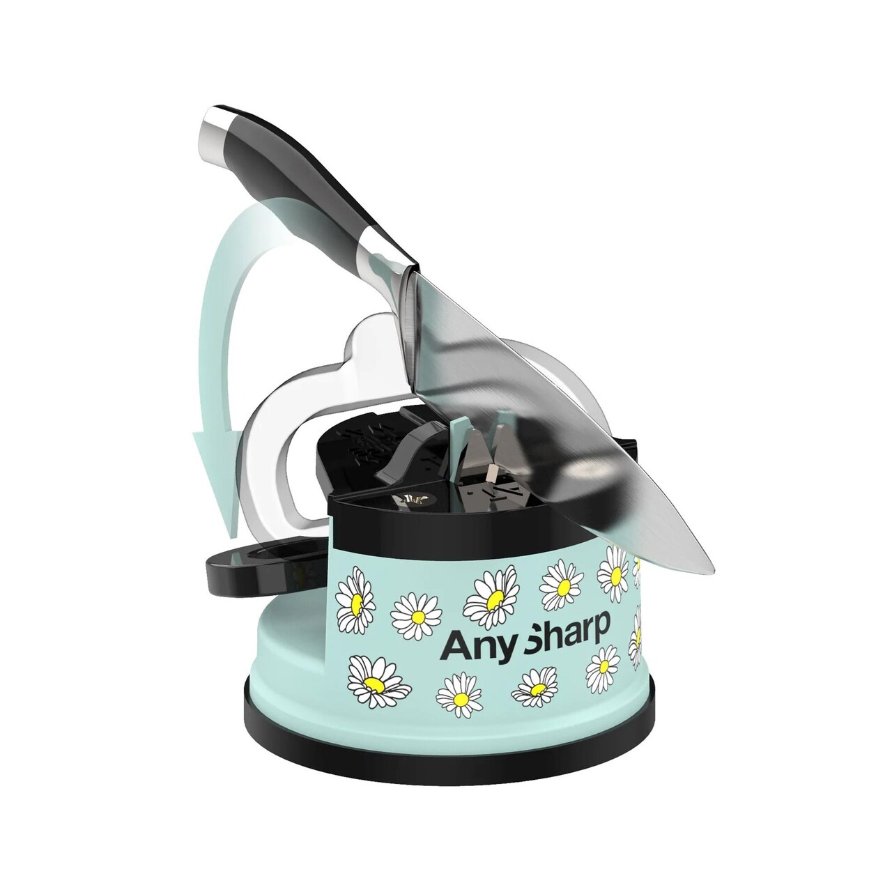 Ascutitor de cutite, "Elite", Blue Daisies - AnySharp - imagine 2