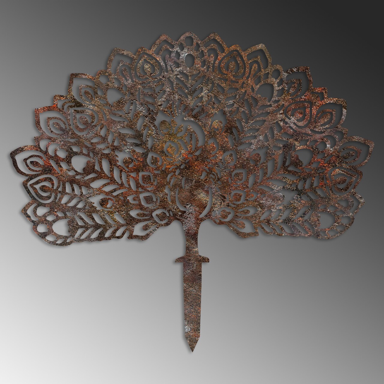 Obiect decorativ de grădină, Peacock -A 01, 53x61 cm, Multicolor - view 5
