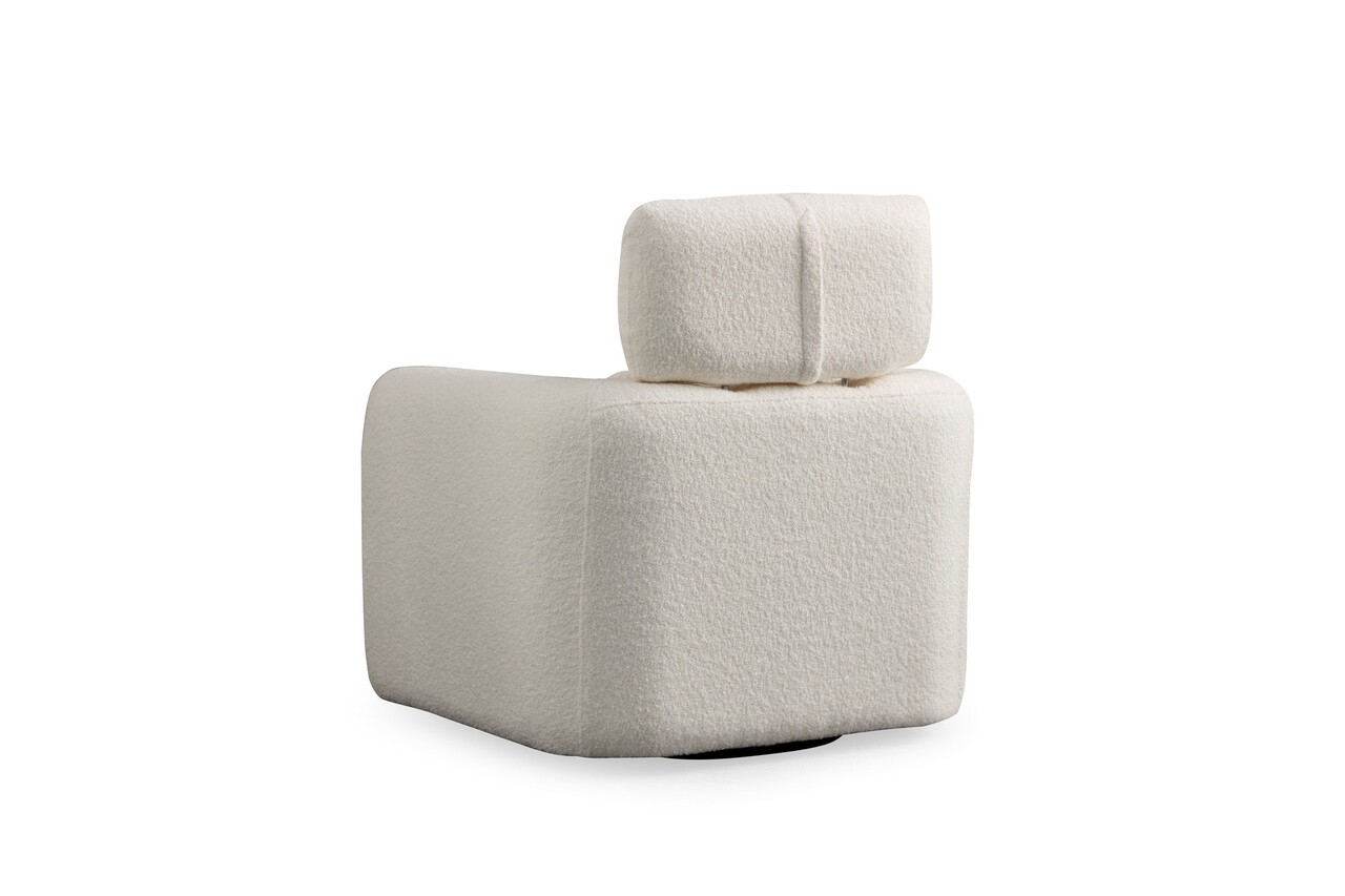 Fotoliu, Atelier del Sofa, 560ARE1748, Lemn de fag / PAL, Alb