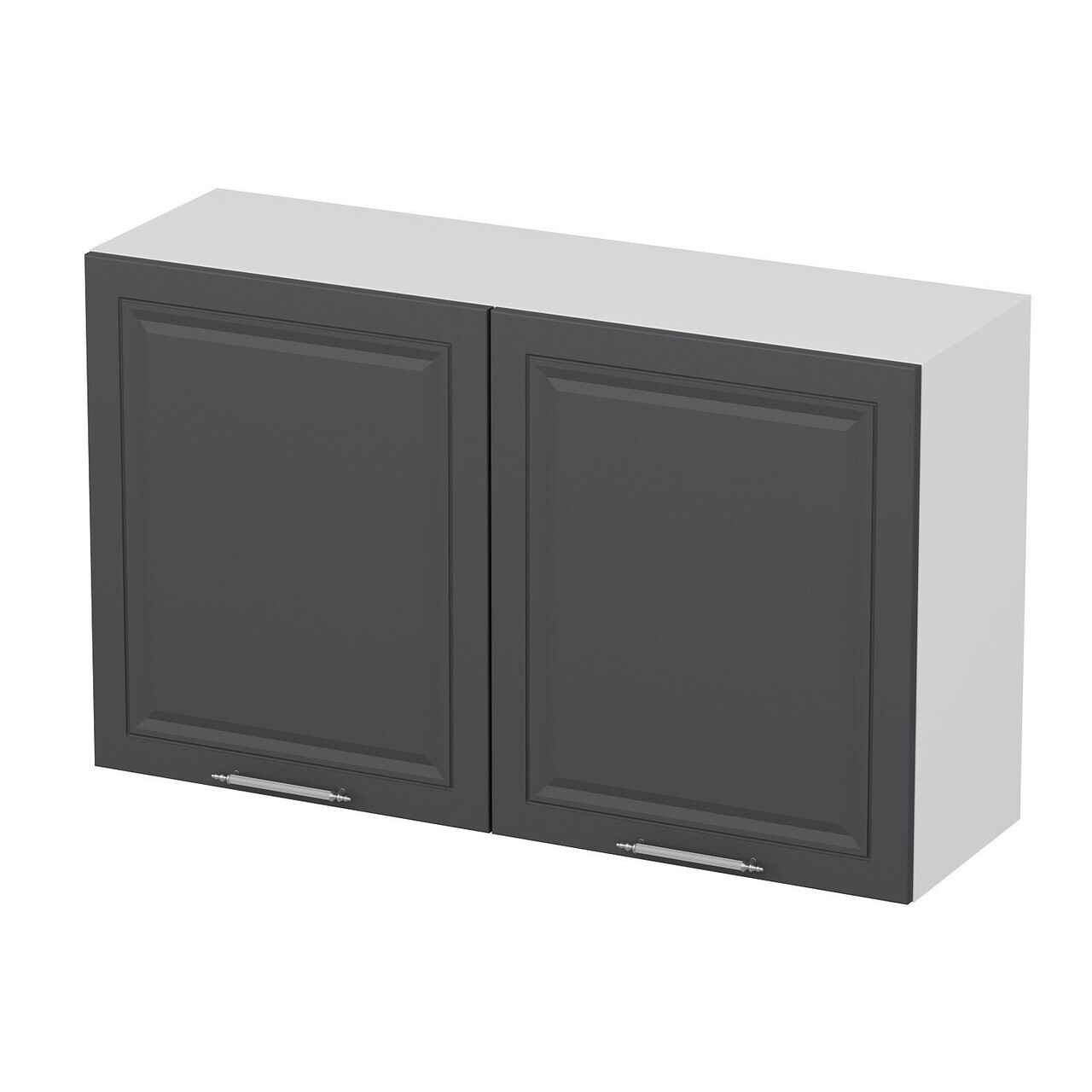 Dulap pentru bucatarie, Hanah Home, Minar, 120x72x37 cm, Alb / Antracit