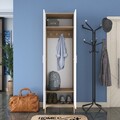 Cuier de perete, Rani, EA111, 60x198 cm, PAL, Nuc/Alb