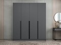 Dulap pentru haine, Minerva, Kale Plus, 180x210x52 cm, PAL, Antracit