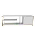 Comoda TV, Retricy, Oneida, 140x35.3x50.8 cm, PAL, Aur/Alb