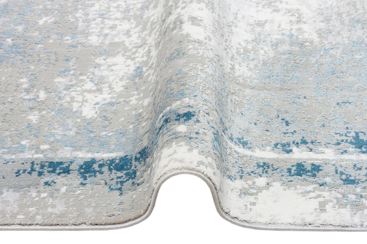 Covor, Vr 17 Grey Blue Xw , 100x200 cm, Viscoza, Multicolor - 2 | YEO