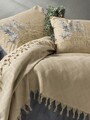 Set cuvertura de pat dubla Pique, 4 piese, 220x240 cm, 100% bumbac, Cotton Box, Origin, cappuccino