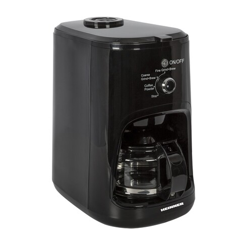 Poza Cafetiera cu rasnita, Heinner, 900 W, 600 ml, negru